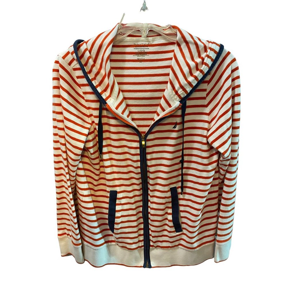 NAUTICA ACTIVEWEAR HOODIE ZIPPER JACKET WOMEN'S SIZE LARGE